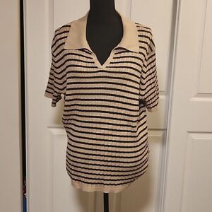 Short sleeve, collared sweaters BUNDLE OF 2